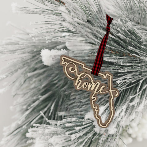 Florida Home Double Layer Ornament