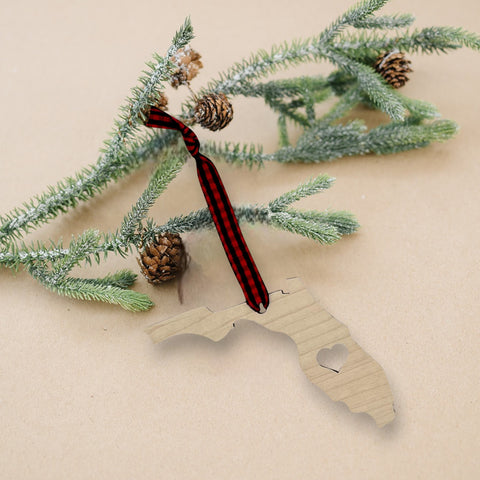 Florida Heart Ornament