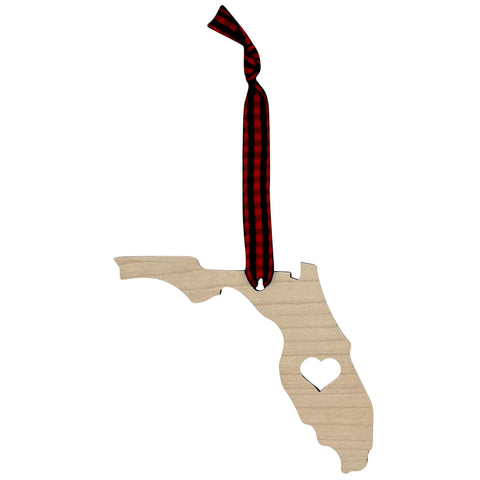 Florida Heart Ornament