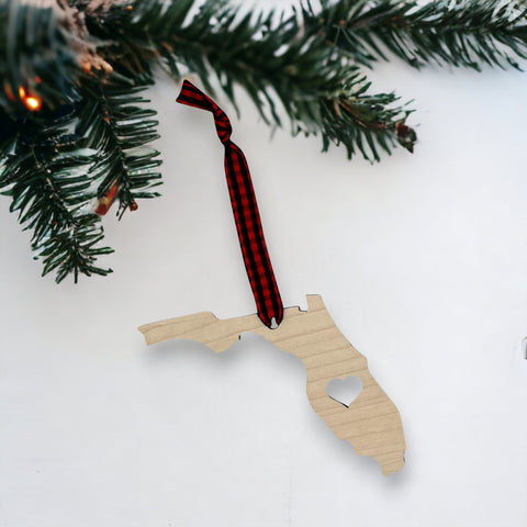 Florida Heart Ornament