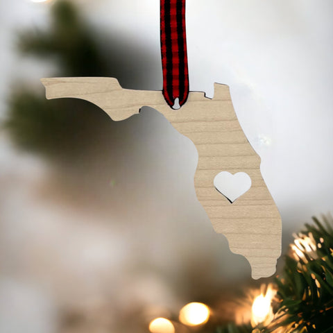Florida Heart Ornament