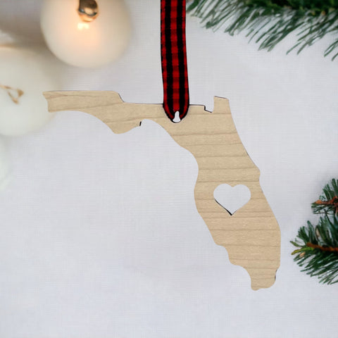 Florida Heart Ornament