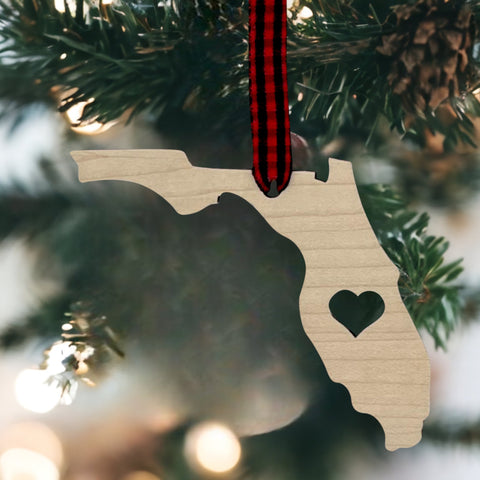 Florida Heart Ornament