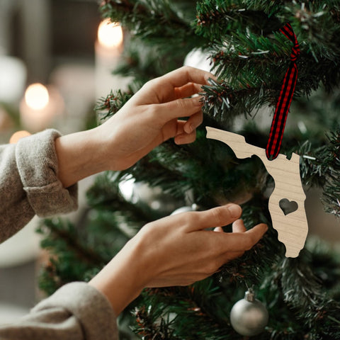 Florida Heart Ornament