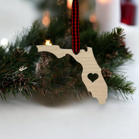 Florida Heart Ornament