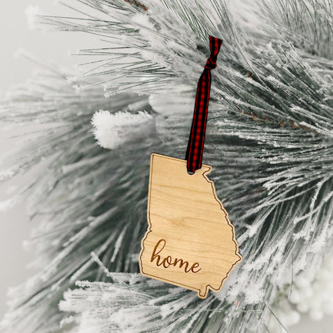 Georgia Home Script Ornament