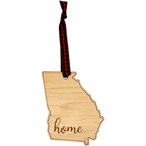 Georgia Home Script Ornament