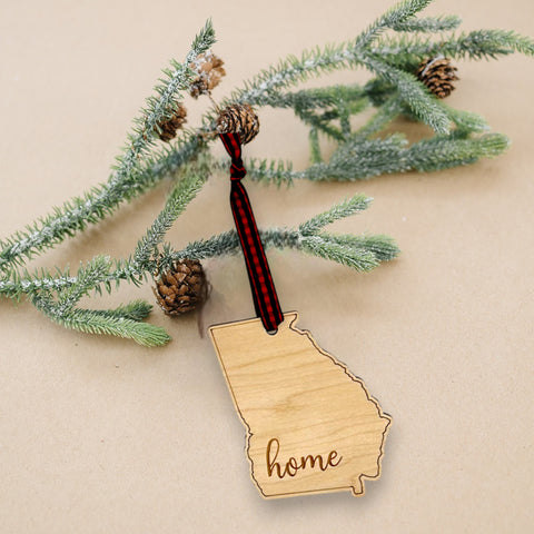 Georgia Home Script Ornament