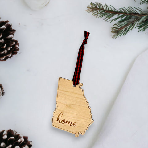 Georgia Home Script Ornament