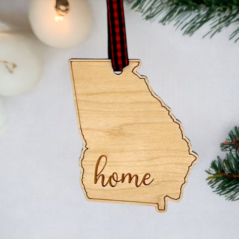 Georgia Home Script Ornament