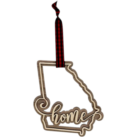 Georgia Home Double Layer Ornament