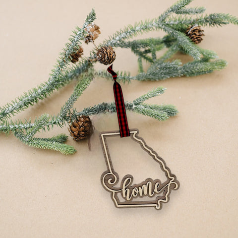 Georgia Home Double Layer Ornament