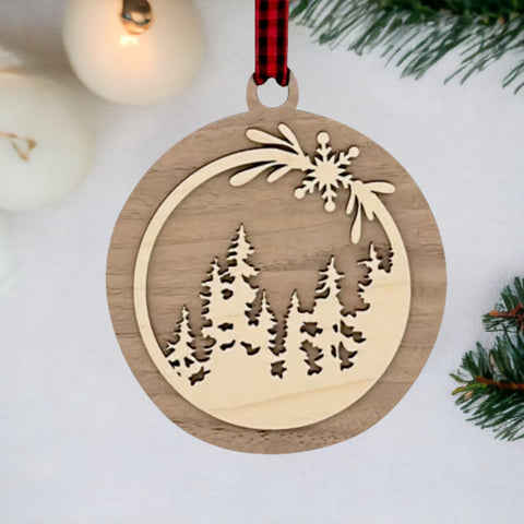 Holiday Pine Decor Ornament