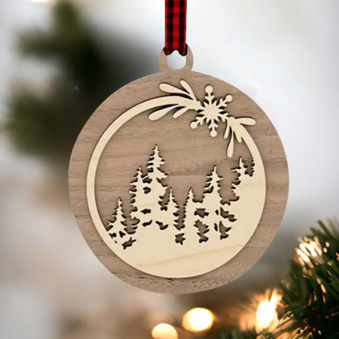 Holiday Pine Decor Ornament