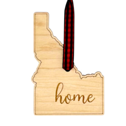 Idaho Home Script Ornament