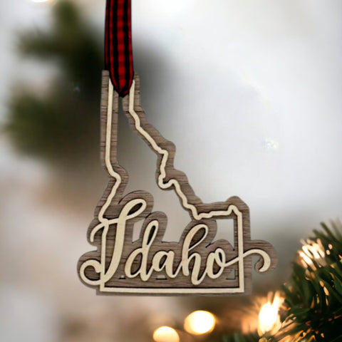 Idaho Double Layer Ornament
