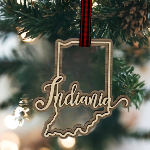 Indiana Double Layer Ornament