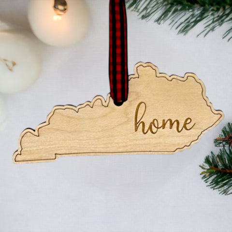 Kentucky Home Script Ornament