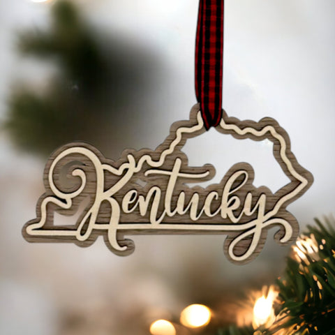 Kentucky Double Layer Ornament