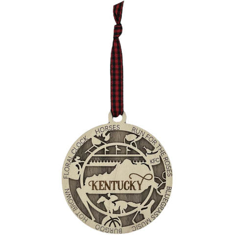 Deck the halls with Bluegrass brilliance! Introducing our Kentucky State Highlights Ornament, a festive tribute to the beauty of the Bluegrass State. From rolling hills to iconic landmarks, add a touch of Kentucky charm to your holiday decor!
