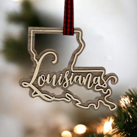 Louisiana Double Layer Ornament