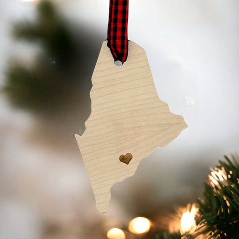 Maine Custom Home Town Ornament