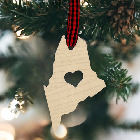 Maine Heart Ornament