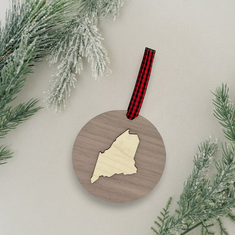 Maine Raised Ornament
