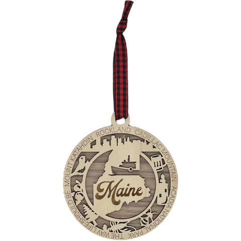 Elevate your holiday with a touch of Maine magic! Introducing our Maine State Highlights Ornament, a coastal-inspired masterpiece. From lighthouses to pine-covered landscapes, celebrate the beauty of the Pine Tree State in every detail.