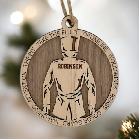 Strike up the holiday cheer with our Personalized Male Marching Band Ornament! Tailored for music enthusiasts, this custom keepsake adds a personal touch to your tree. Celebrate the musician in your life with this spirited ornament. Customize now for a harmonious note in holiday decor – order your Personalized Male Marching Band Ornament today!