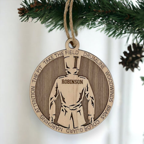 Strike up the holiday cheer with our Personalized Male Marching Band Ornament! Tailored for music enthusiasts, this custom keepsake adds a personal touch to your tree. Celebrate the musician in your life with this spirited ornament. Customize now for a harmonious note in holiday decor – order your Personalized Male Marching Band Ornament today!