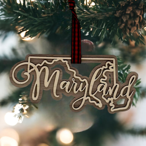 Maryland Double Layer Ornament