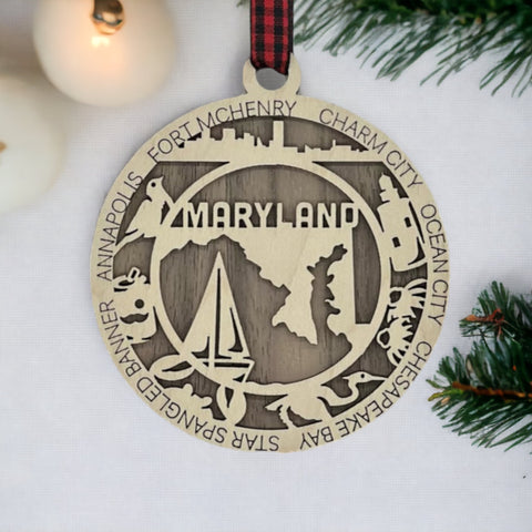 Unwrap the charm of the Pine Tree State! Our Maine State Highlights Ornament is a holiday treasure, celebrating the beauty of rugged coastlines and quaint lighthouses. Elevate your festivities with a touch of Maine magic.