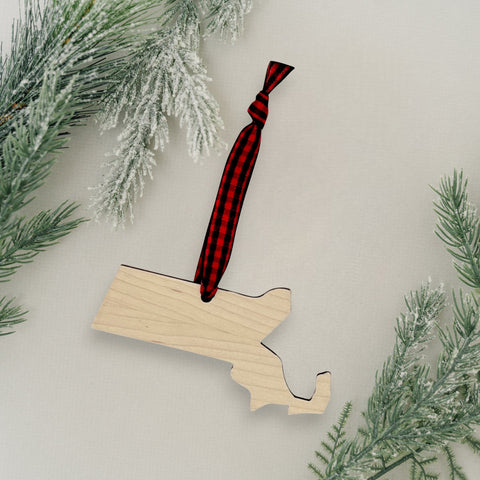 Massachusetts Simple Ornament