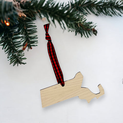 Massachusetts Simple Ornament
