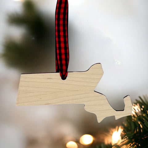 Massachusetts Simple Ornament