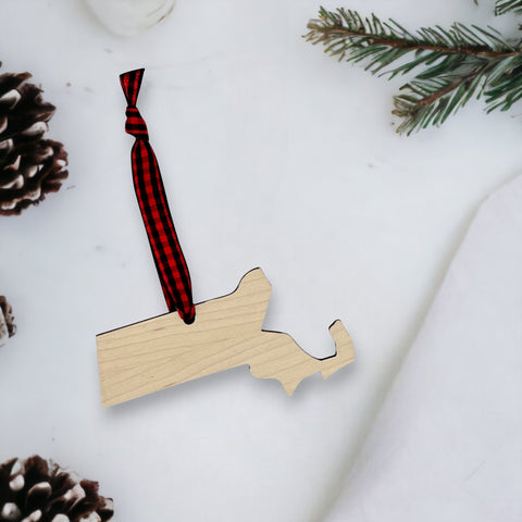 Massachusetts Simple Ornament