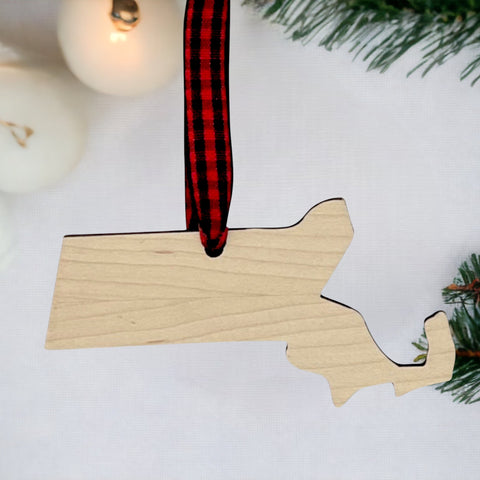 Massachusetts Simple Ornament