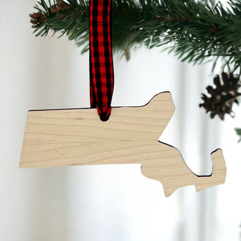 Massachusetts Simple Ornament