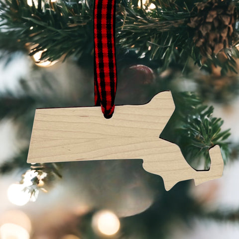 Massachusetts Simple Ornament