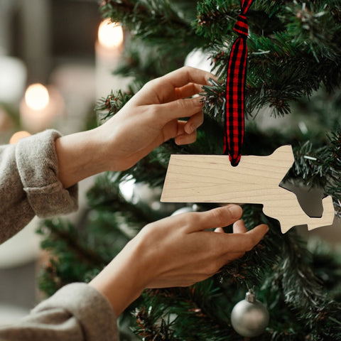 Massachusetts Simple Ornament