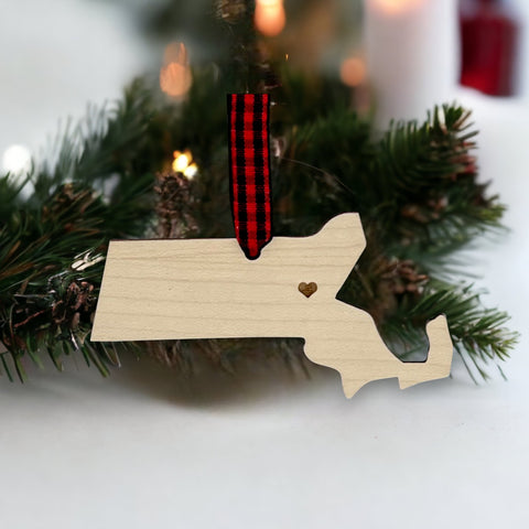 Massachusetts Custom Home Town Ornament