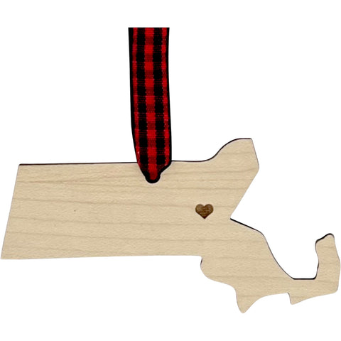 Massachusetts Custom Home Town Ornament
