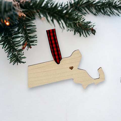 Massachusetts Custom Home Town Ornament