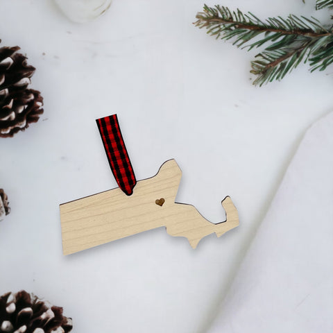 Massachusetts Custom Home Town Ornament