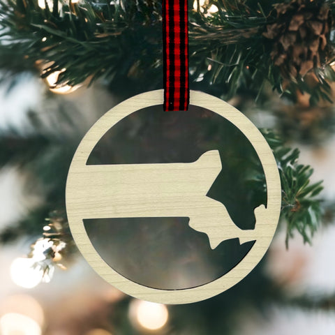 Massachusetts Border Ornament