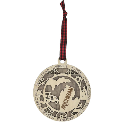 Bring the heart of Michigan home with our State Highlights Ornament! Elevate your holiday decor with Spartan pride and unforgettable moments. Limited edition—immerse yourself in the spirit of Michigan!
