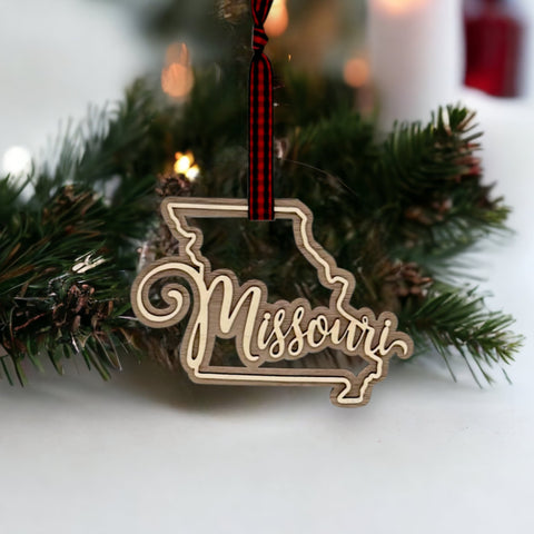 Missouri Double Layer Ornament