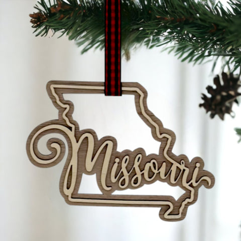Missouri Double Layer Ornament