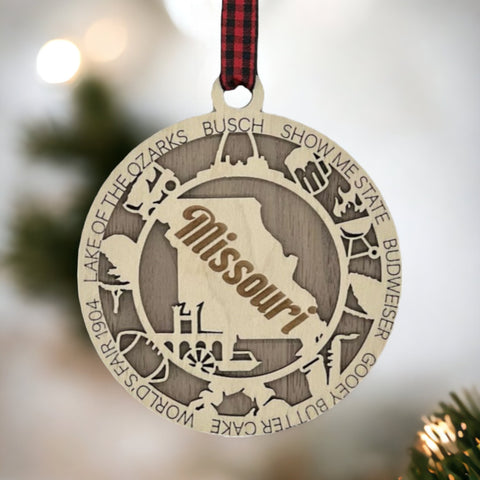 Deck the halls with a touch of Show-Me State flair! Our Missouri Highlights Ornament is a festive must-have, showcasing iconic moments and timeless charm. Add a dash of Missouri magic to your holiday!
